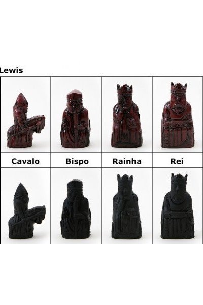 pecas de xadrez colecao lewis
