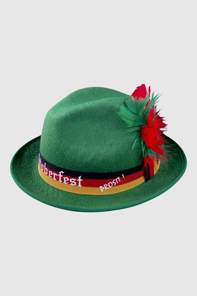 chapeu tipico oktoberfest feltro verde 257a