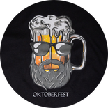 camisa preta masc caneca logo circulo