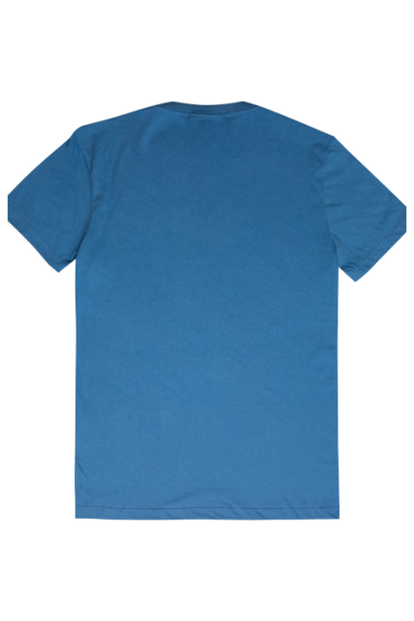 camiseta basica masc azul costa