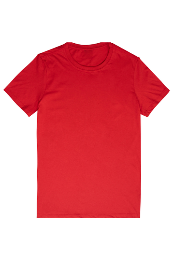 camiseta basica masc vermelho frente