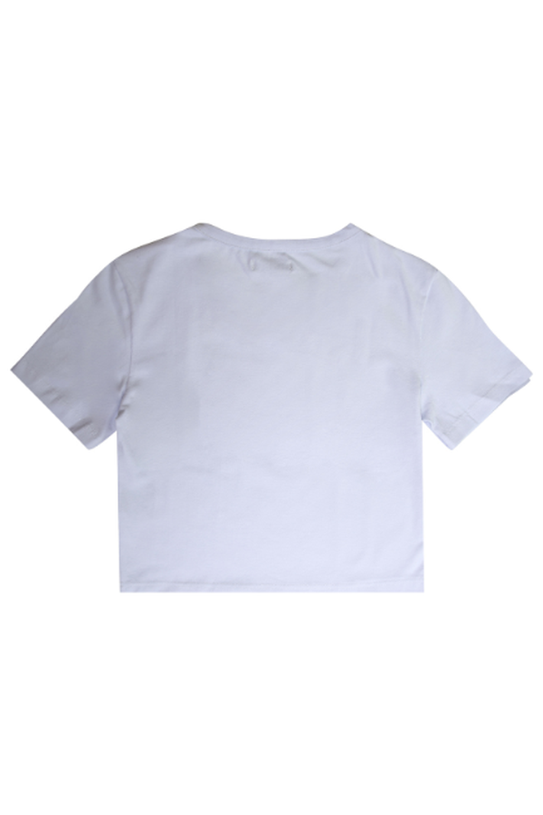 camiseta basica cropped branca