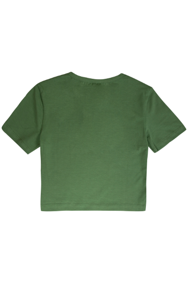camiseta basica cropped verde jade costa
