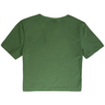 camiseta basica cropped verde jade costa